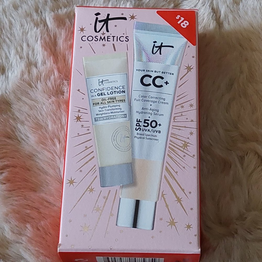 IT Cosmetics CC+ Cream + IT Confidence Lotion Set- Light